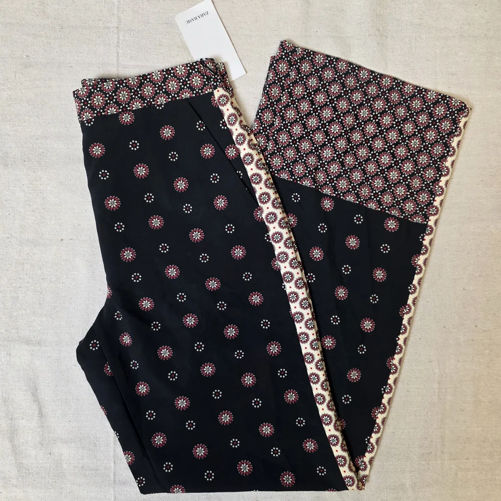 Zara Wide Leg Sleek Silky Trousers. NWT. - Picture 2 of 8